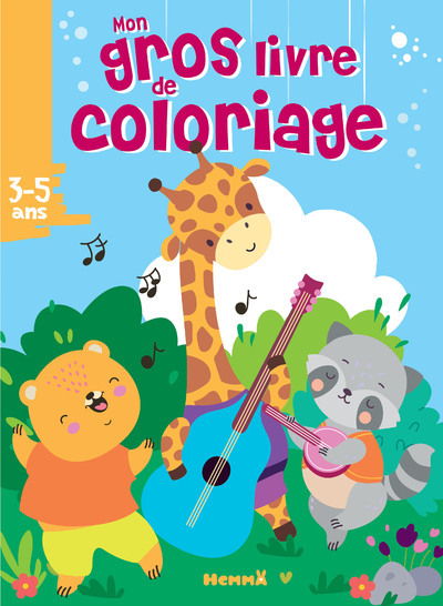 Picture of Mon gros livre de coloriage (Animaux musique)