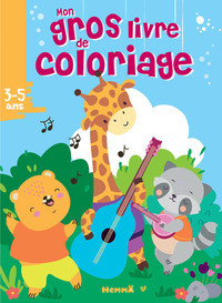 Picture of Mon gros livre de coloriage (Animaux musique)
