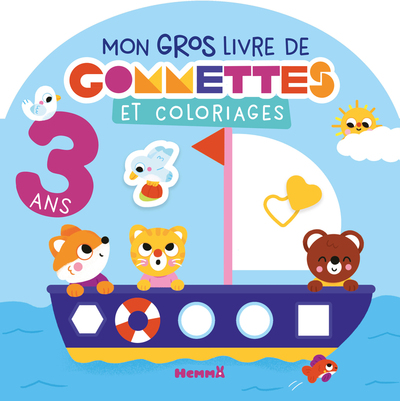 Picture of Mon gros livre de gommettes et coloriages - 3 ans - Avec gommettes repositionnables
