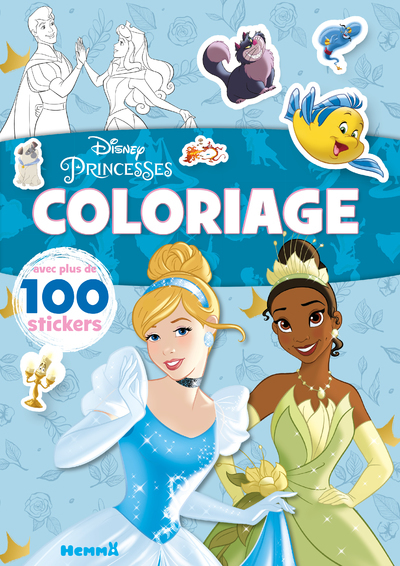 Picture of Disney Princesses Coloriage - avec plus de 100 stickers (Cendrillon et Tiana)