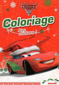 Picture of Cars 2 Coloriage avec stickers (Noël Fond rouge)