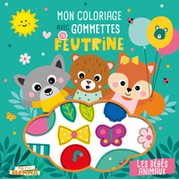Image de Mon P'tit Hemma - Mon coloriage avec gommettes en feutrine - Les bébés animaux