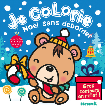 Picture of Je colorie Noël sans déborder (Ourson brun)