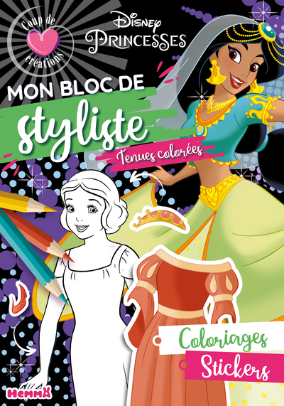 Image de Disney Princesses - Mon bloc de styliste - Coup de coeur créations - Tenues colorées