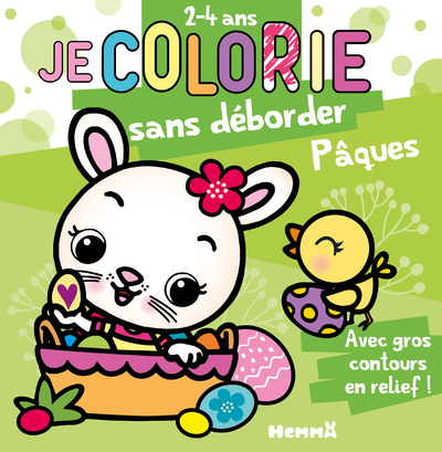 Picture of Je colorie sans déborder (2-4 ans) - Pâques (Lapine dans panier) T69