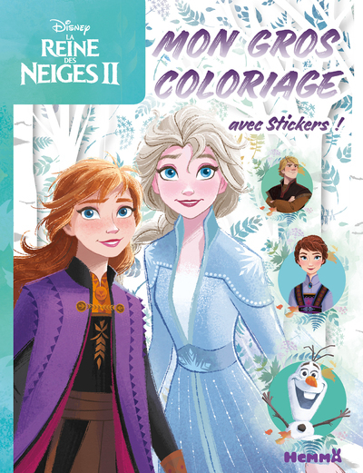 Picture of Disney La Reine des Neiges 2 - Mon gros coloriage + stickers ! (Fond forêt)