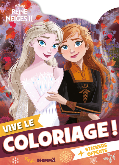 Picture of Disney La Reine des Neiges 2 - Vive le coloriage ! (Elsa et Anna feuilles) - + Stickers offerts