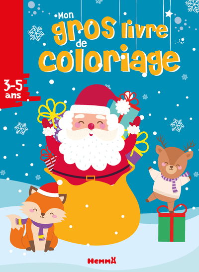 Picture of Mon gros livre de coloriage (Père Noël + renne et renard)