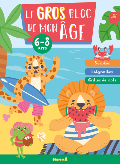Picture of Le gros bloc de mon âge (6-8 ans) (Fille-Garçon) - Sudokus, Labyrinthes, Grilles de mots