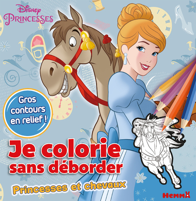 Picture of Je colorie sans déborder - Princesses et chevaux