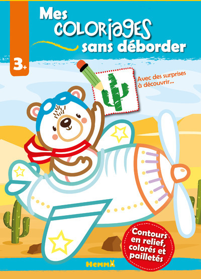 Picture of Mes coloriages sans déborder (Ours aviateur)