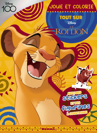 Image de Disney 100 Le Roi Lion - Joue et colorie - Tout sur Simba - Avec des stickers et des figurines à construire