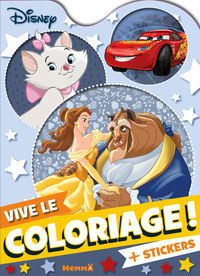 Image de Disney - Vive le coloriage ! (Belle et la Bête, Marie, Flash Mc Queen) + stickers