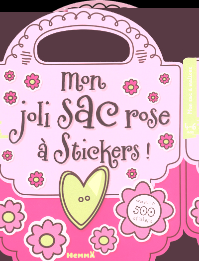 Picture of Mon joli sac rose à stickers - Avec plus de 500 stickers