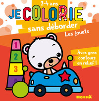 Picture of Je colorie sans déborder (2-4 ans) - Les jouets T32 - Avec gros contours en relief !