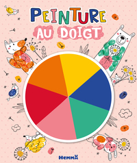 Picture of Peinture au doigt (Animaux fond rose)