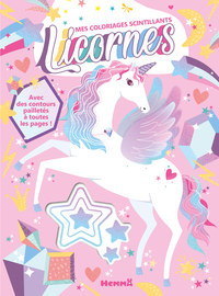 Picture of Mes coloriages scintillants - Licornes - Avec des contours pailletés à toutes les pages !