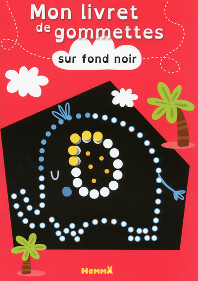 Image de Mon livret de gommettes sur fond noir (Elephant)