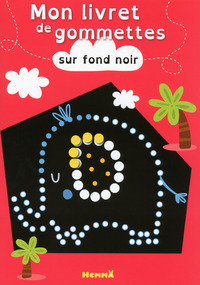 Image de Mon livret de gommettes sur fond noir (Elephant)
