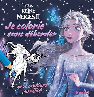 Picture of Disney La Reine des Neiges 2 - Je colorie sans déborder (Elsa fond bleu)