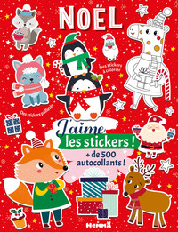 Image de J'aime les stickers - Noël - + de 500 autocollants ! - Des stickers à colorier - Des stickers pailletés
