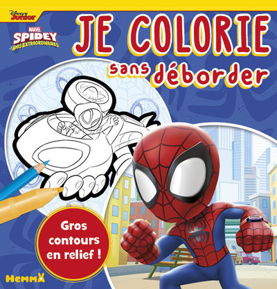 Picture of Marvel Spidey et ses amis extraordinaires - Je colorie sans déborder (Spidey et Web-Crawler)