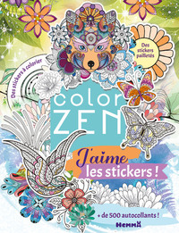 Picture of Color Zen - J'aime les stickers - + de 500 autocollants - Des stickers à colorier - Des stickers pailletés