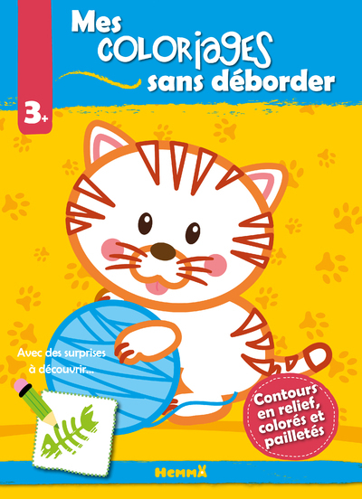 Picture of Mes coloriages sans déborder (Chat)