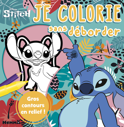 Image de Disney Stitch - Je colorie sans déborder - Gros contours en relief !