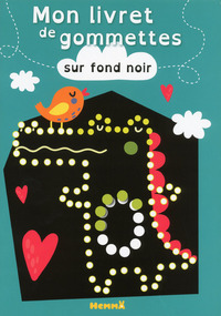 Image de Mon livret de gommettes sur fond noir (Crocodile)