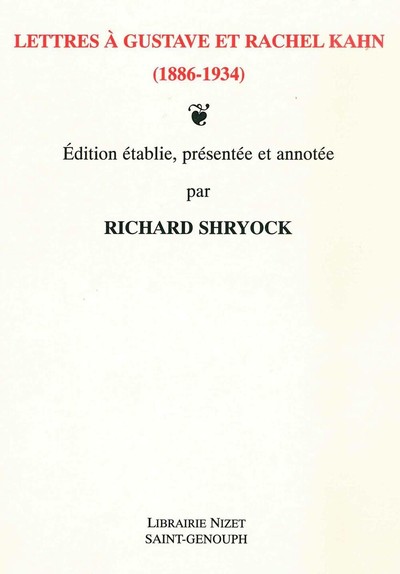 Image de Lettres à Gustave et Rachel Kahn (1886-1934)