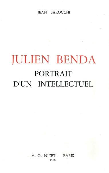 Image de Julien Benda, portrait d'un intellectuel
