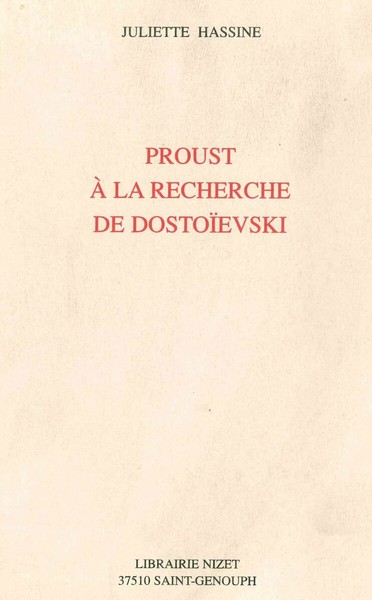 Image de Proust à la recherche de Dostoïevski