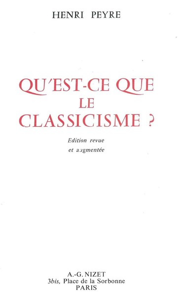 Image de Qu'est-ce que le classicisme?