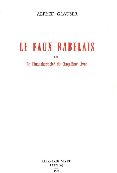 Image de Le Faux Rabelais