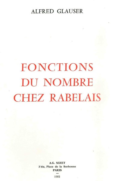 Image de Fonctions du nombre chez Rabelais