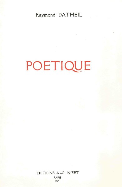 Image de Poétique