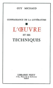 Picture of L'Œuvre et ses techniques