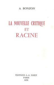 Image de La Nouvelle Critique de Racine