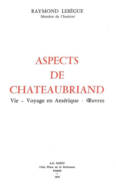 Image de Aspects de Chateaubriand