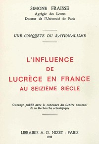 Image de L'Influence de Lucrèce en France au XVI° siècle