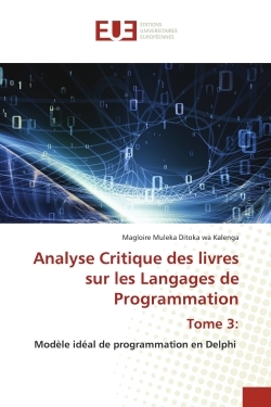 Picture of Analyse Critique des livres sur les Langages de Programmation Tome 3: