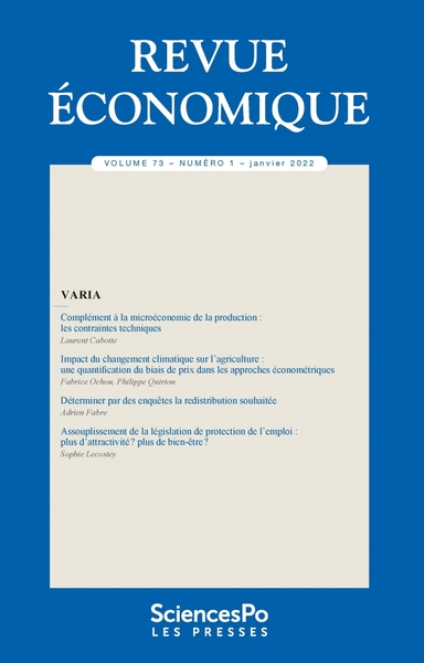 Picture of Revue économique T73-1