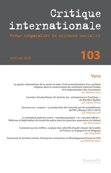 Image de Critique Internationale 103