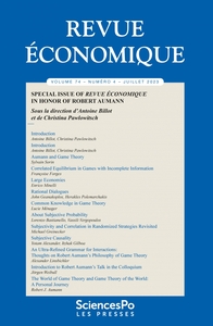 Picture of Revue économique T74-4 - Special issue of revue économique i
