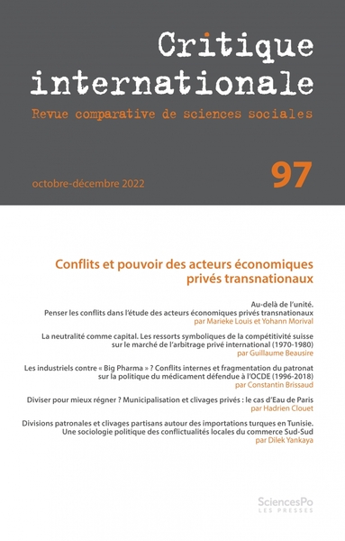 Image de Critique internationale 97