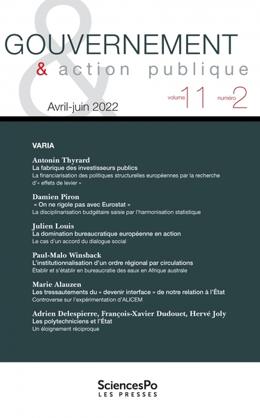 Image de Gouvernement et action publique T11-2