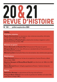 Picture of 20&21. Revue d'histoire 163