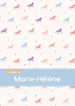 Picture of CAHIER MARIE HELENE BLANC,96P,A5 CHEVAUX