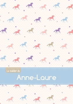 Picture of Le cahier d'Anne-Laure - Petits carreaux, 96p, A5 - Chevaux